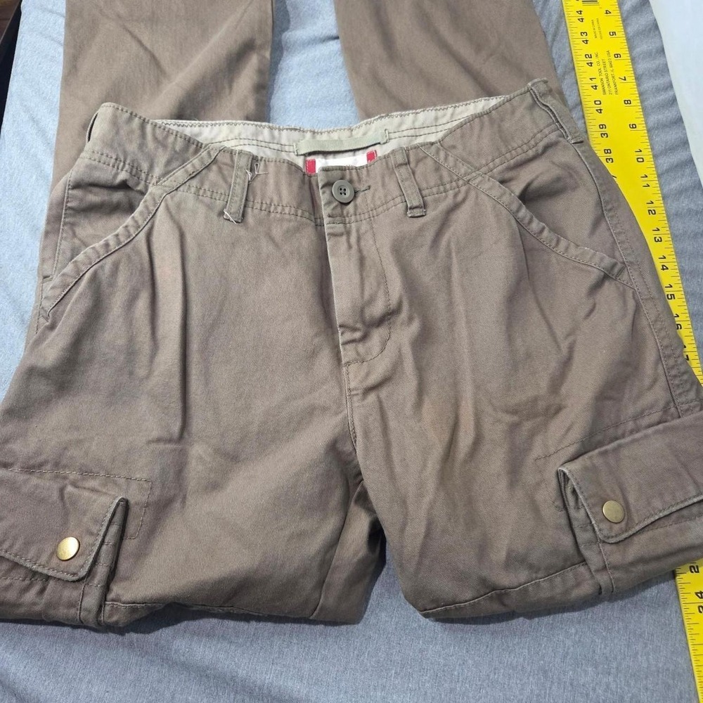 Mossimo Supply Co Mens Brown Straight Leg Cargo Pants Utility 30x30